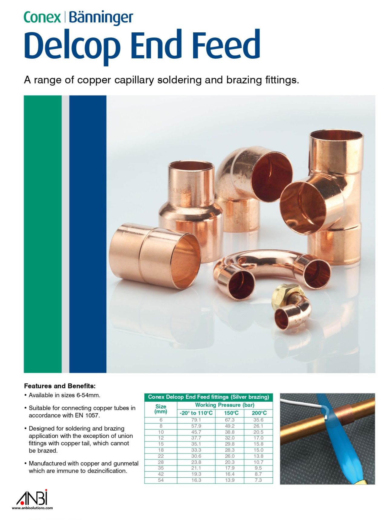 CONEX – END FEED FITTINGS