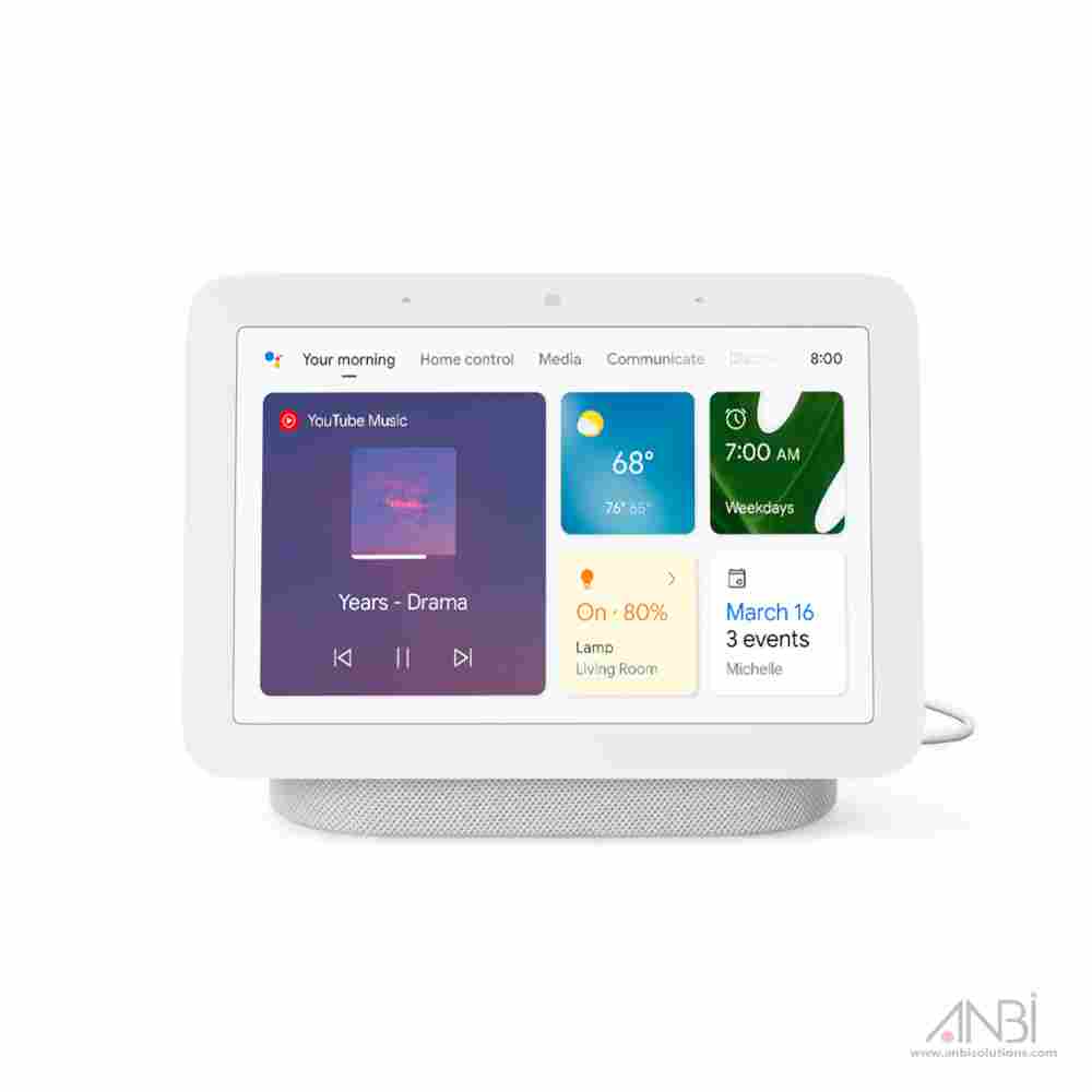 GOOGLE NEST Hub 2nd Gen 7″ Smart Display W/ Google Assistant GA01331-US Chalk