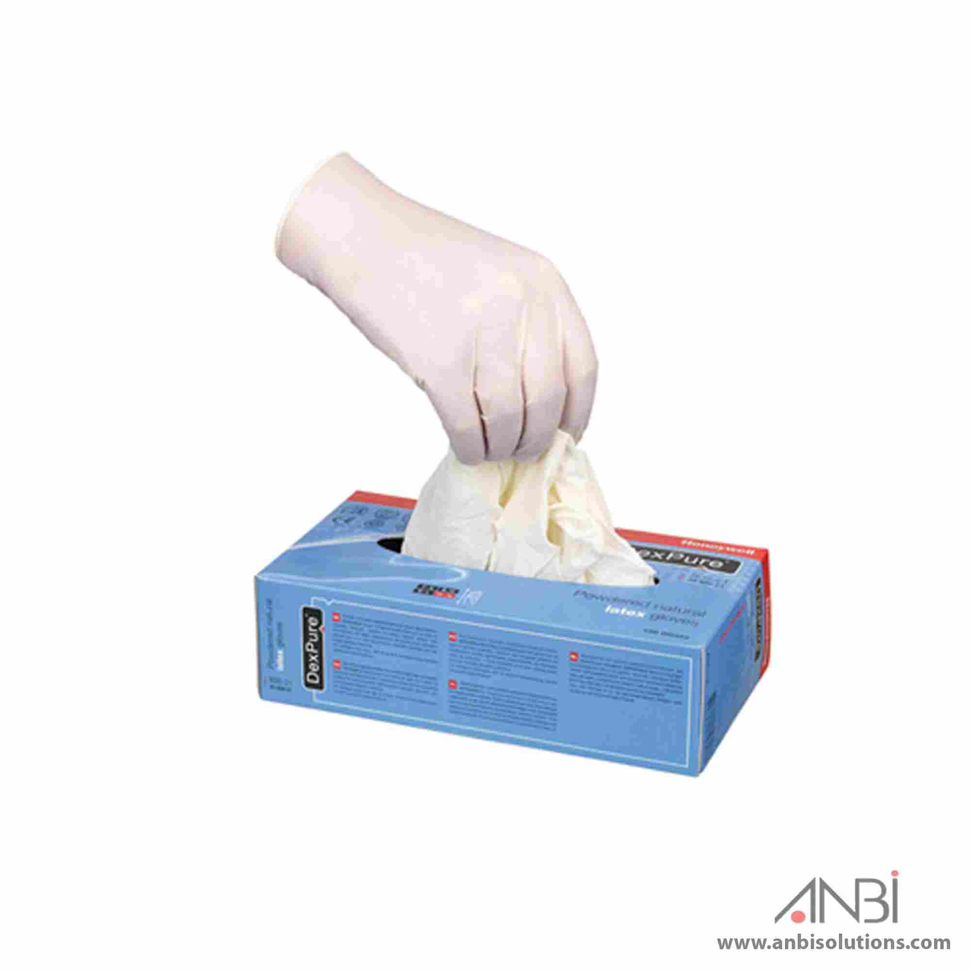 HONEYWELL Gloves Disposable Latex Powdered Dexpure 45800-21
