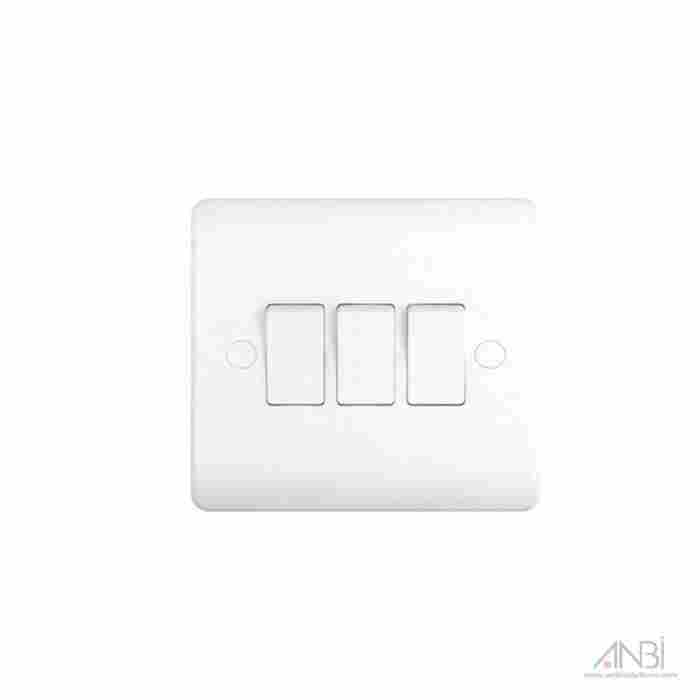 3GANG 1WAY Plate Switch 13AMP Single Waterproof Switch Socket 2GANG 1WAY Plate Switch