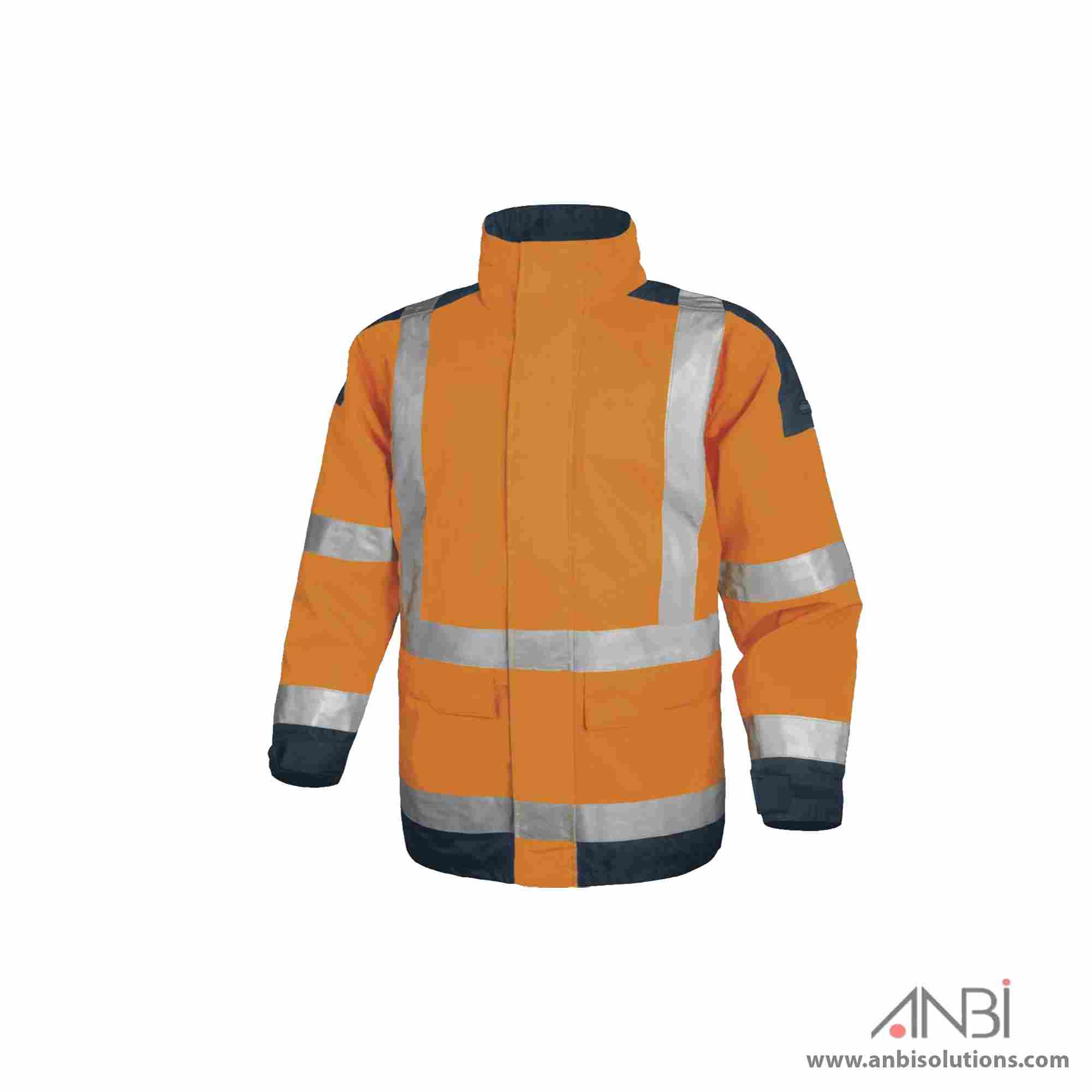 DELTA PLUS Pu-coating Polyester High Visibility Parka EASYVIEW