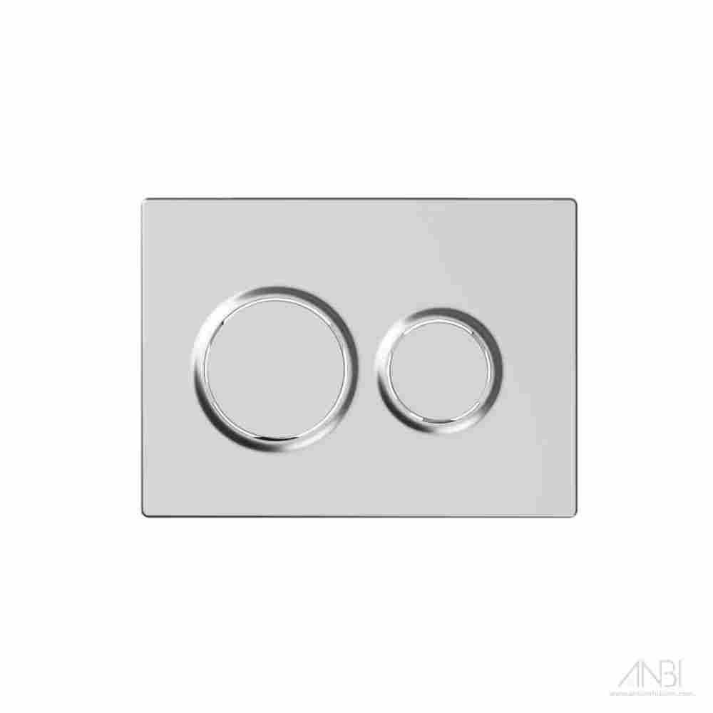 OLYMPOS Flush Wall Plate Matt Chrome