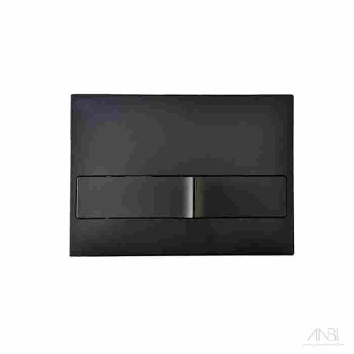 KARINA Dual Flush Wall Plate Black Matt