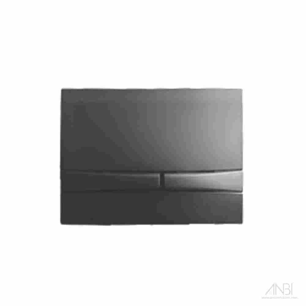 Mia Dual Flush Wall Plate Black Matt