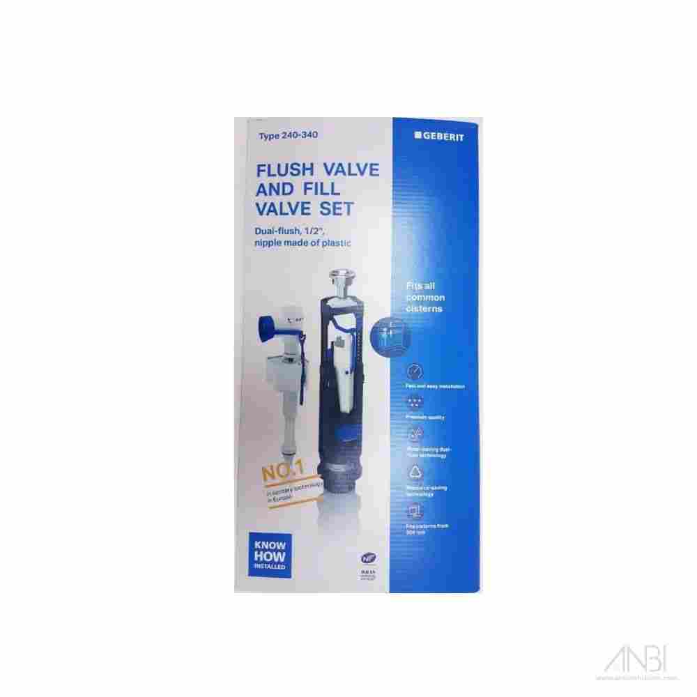GEBERIT Mechanism type 240-340 Dual Flush Bottom Water Supply Connection 1/2