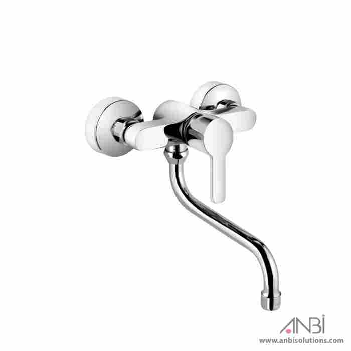KLUDI Logo Neo Wall Sink Mixer Chrome 379240575