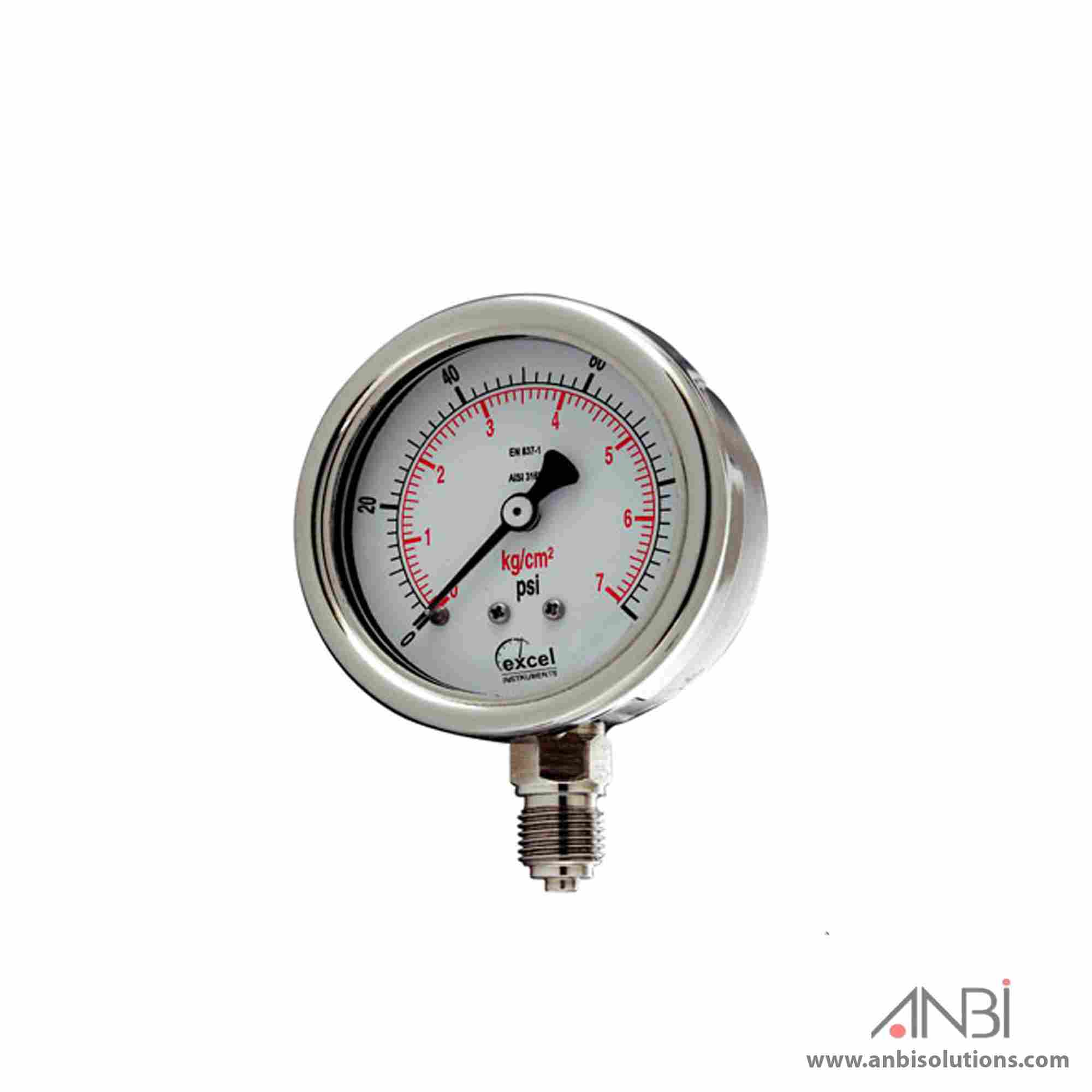 EXCEL Bourdon Type Pressure Gauge WPT