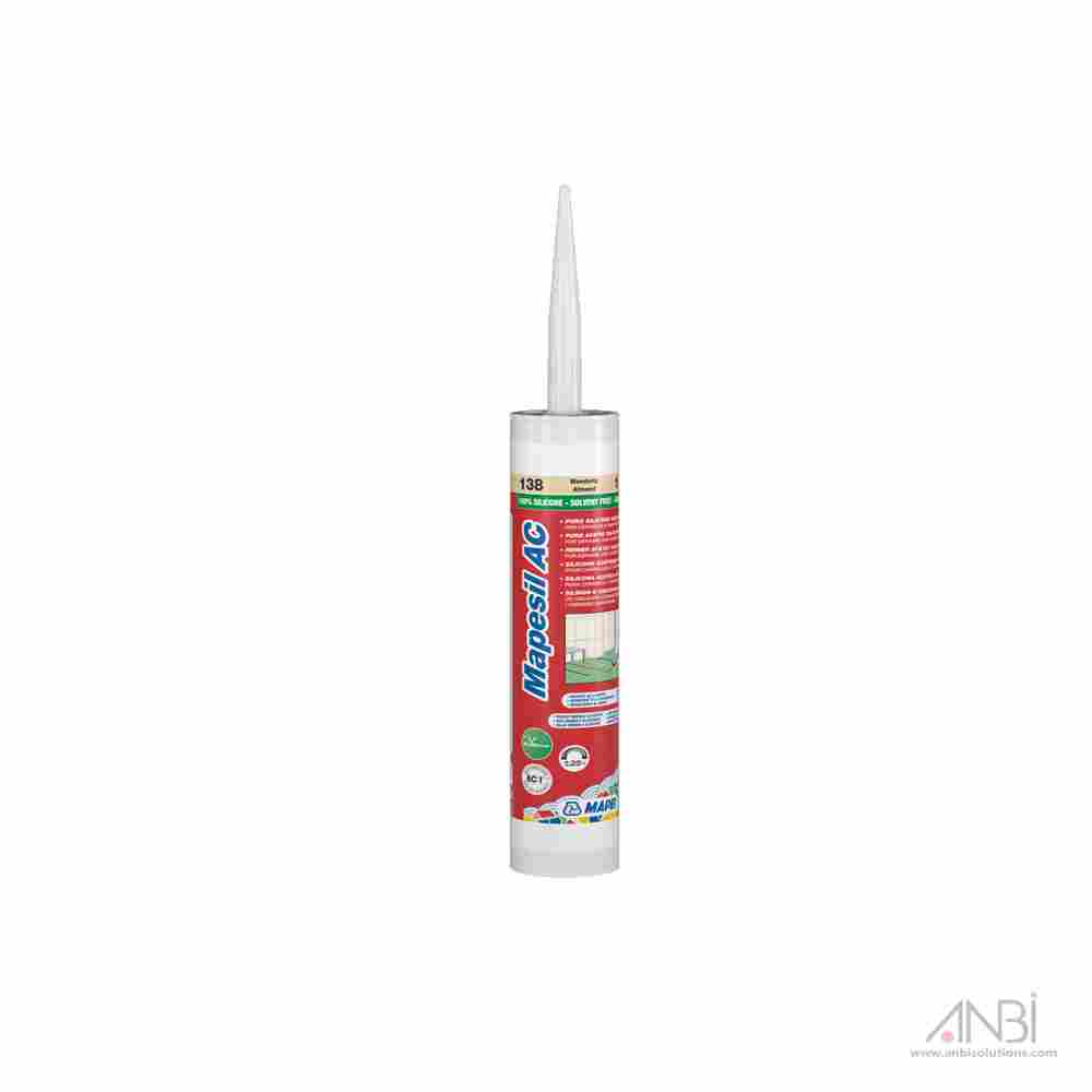 MAPEI Mapesil AC Acetic Silicone Sealant 12x310ml