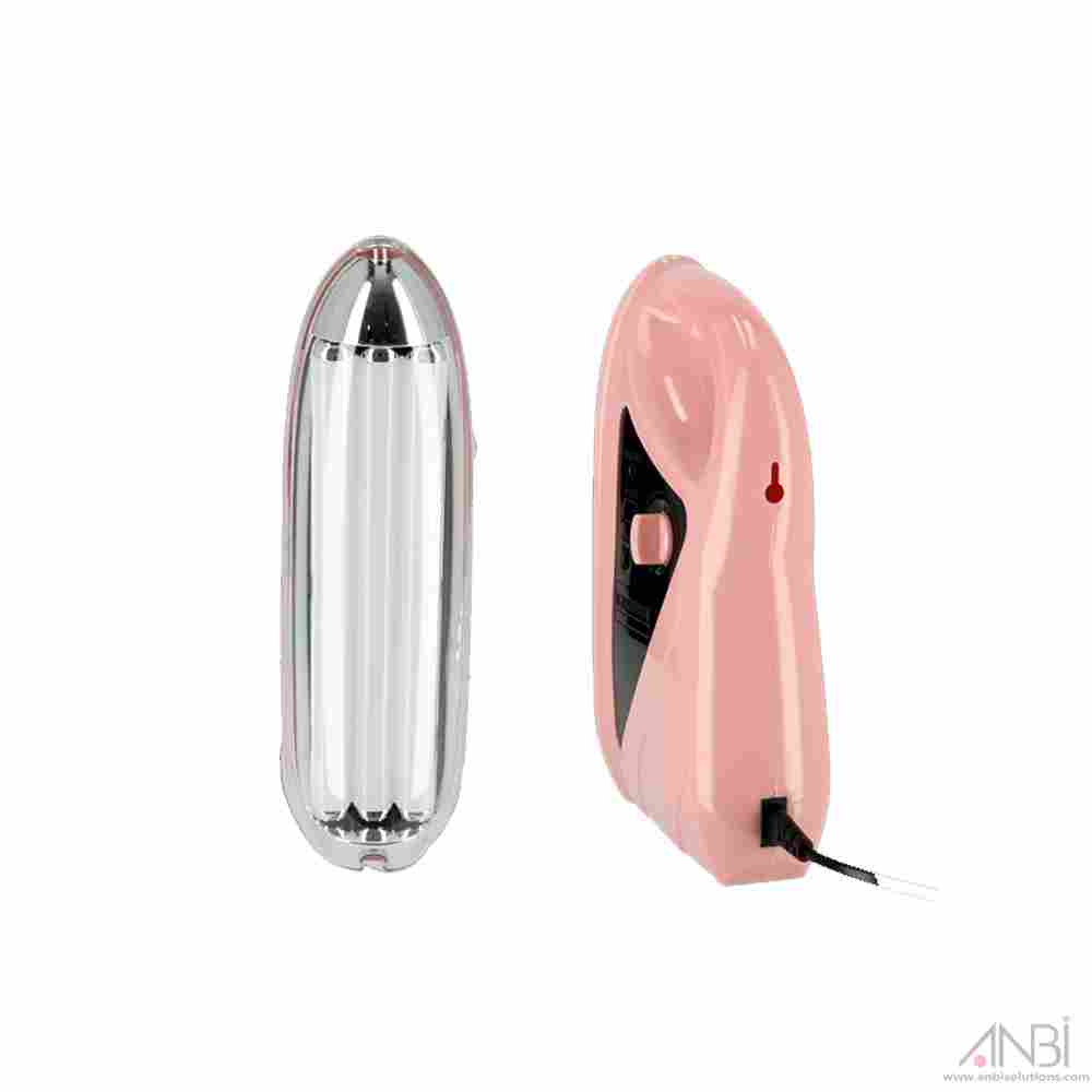 KRYPTON Rechargeable Led Emergency Light With Led Tubes Solar Charger Jacks KNE5369