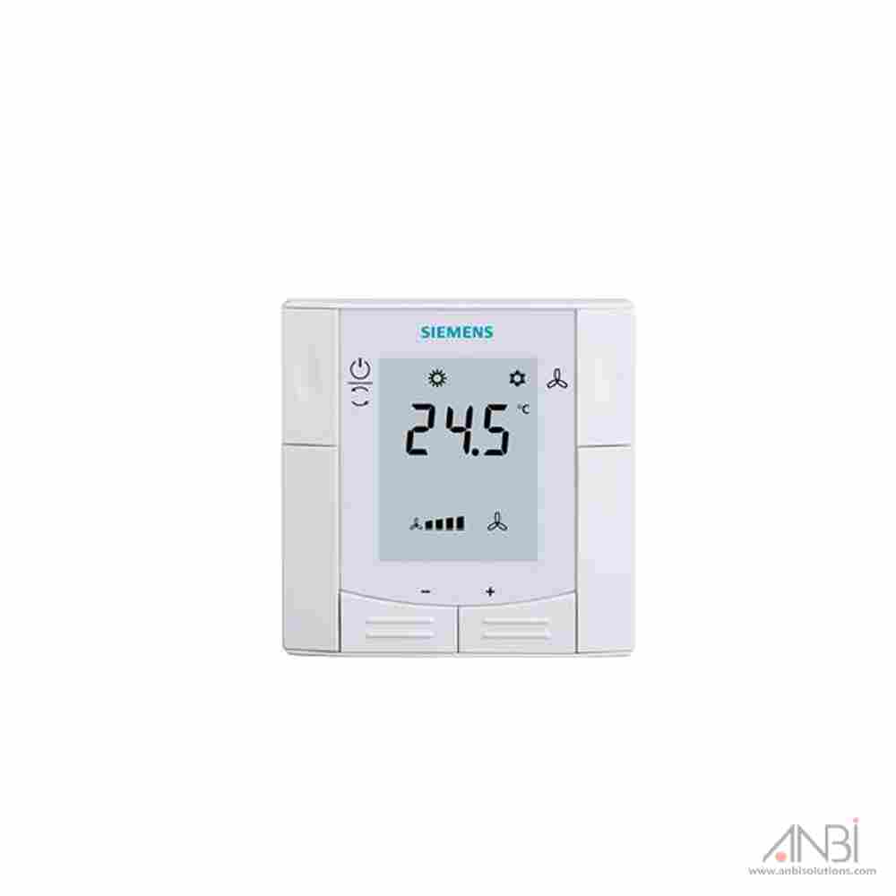 SIEMENS Flush Mount Room Thermostat for 2/4 Pipe FCU DC Valves RDF340