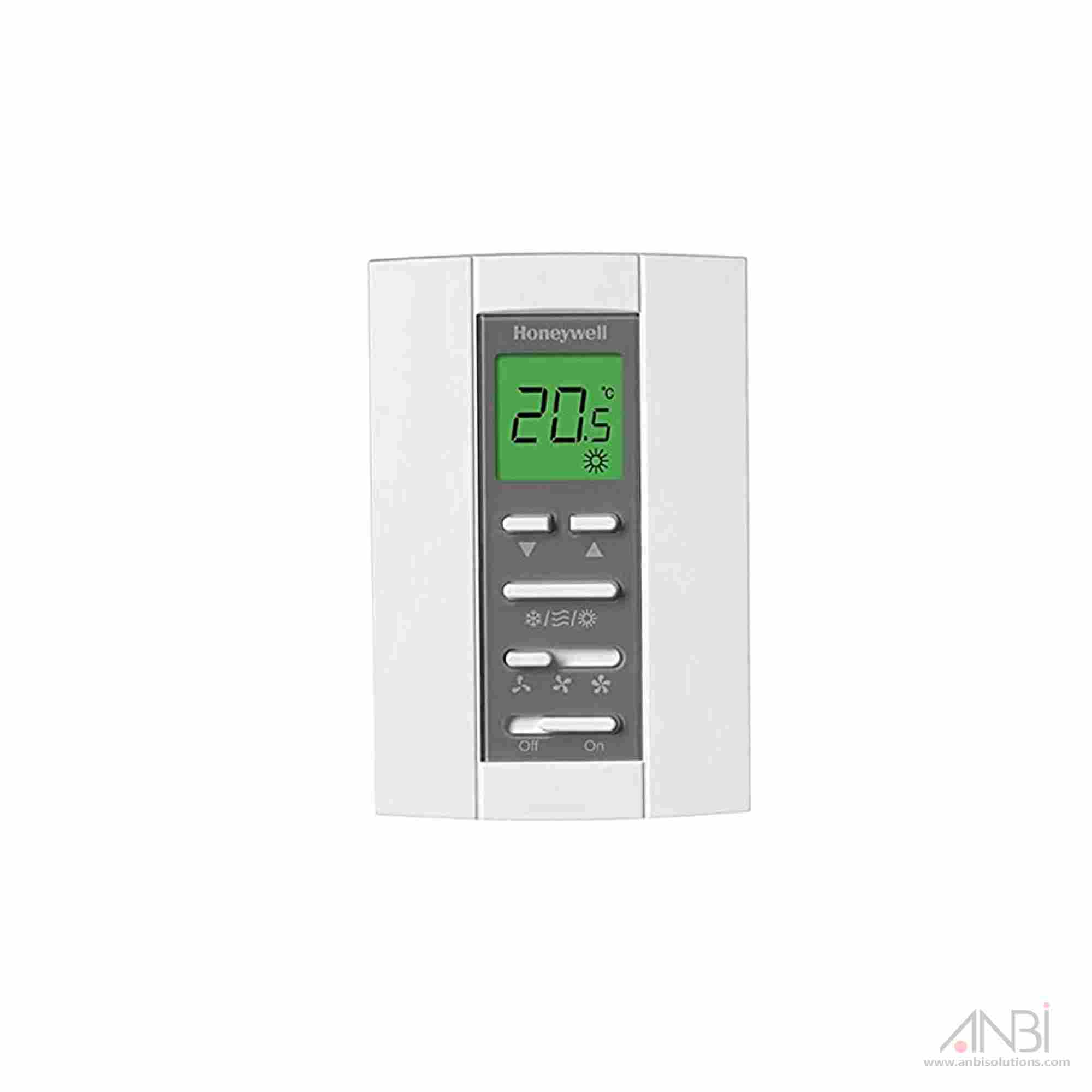 HONEYWELL Thermostat Digital w/3 SP & Fan On/Off Switch T6812DP08