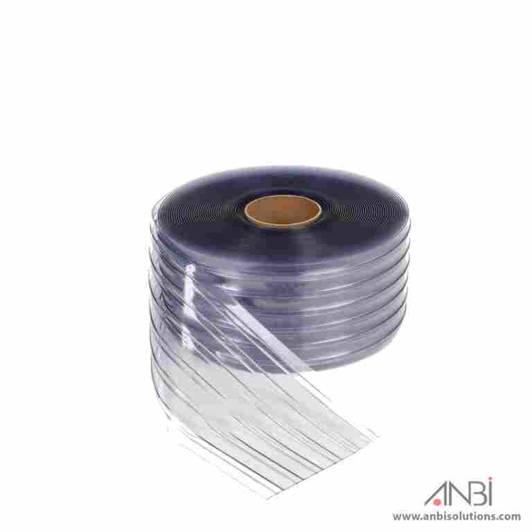 PVC Ribbed Curtain Roll 2MM X 200MM X 50MTR