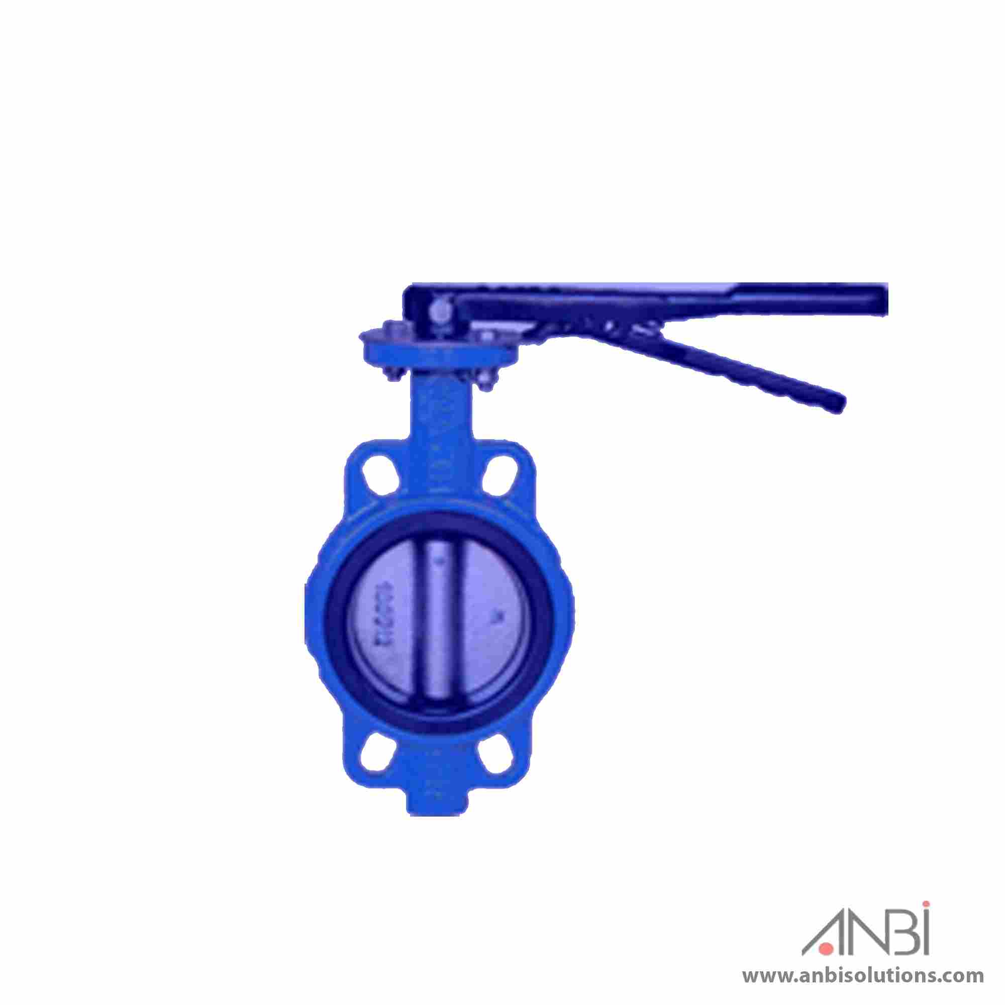 GALA Butterfly Valve Wafer Semi Wras DI Body PN16 Lever Type Flanged 2302-CF8M