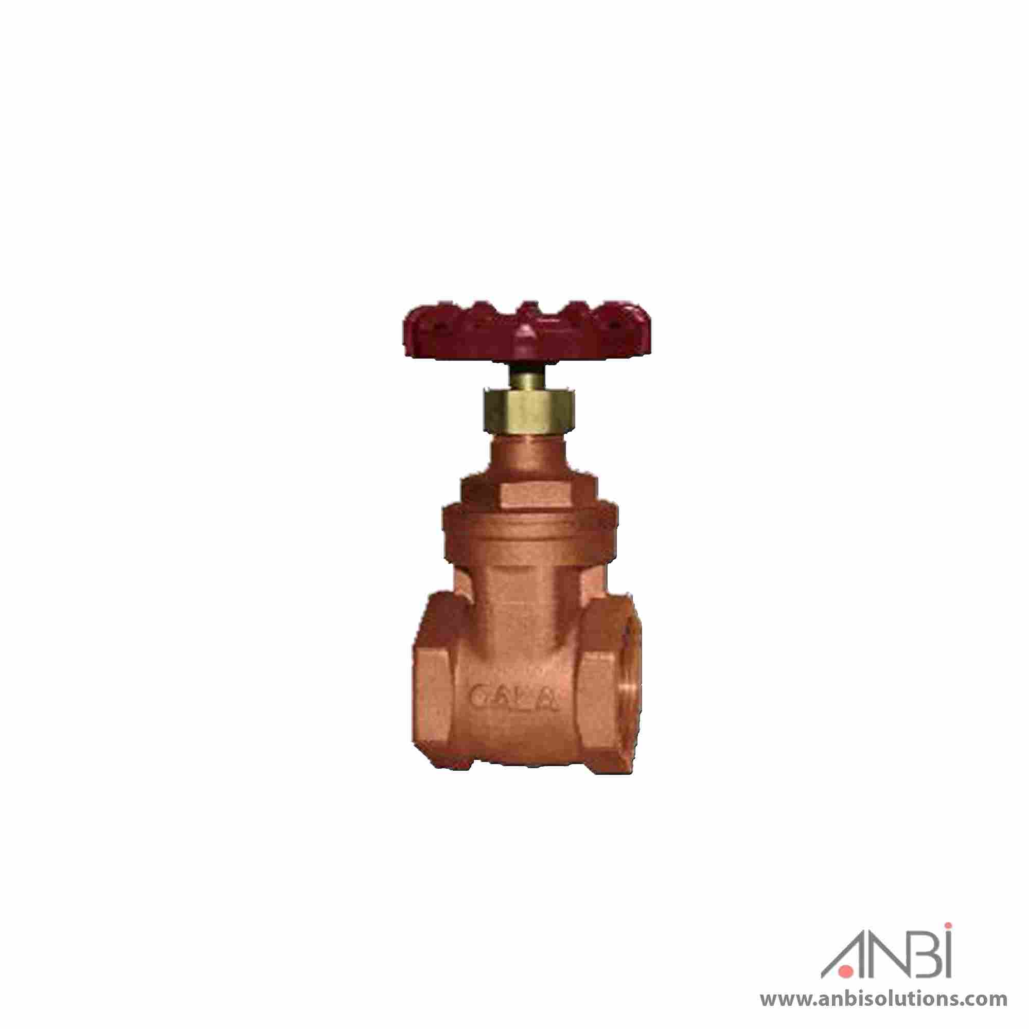 GALA Gate Valve Bronze PN20 Wras NRS BSPT 3152