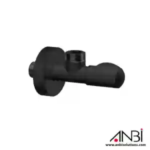 VA-ALBERTONI Metal Handle Angle Valve Rosette Matt Black AMB448650